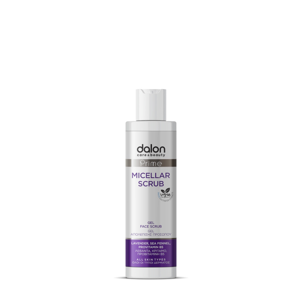 DALON PRIME MICELLAR SCRUB FACE CLEANSER LAVENDER - SEA FENNEL 200ML