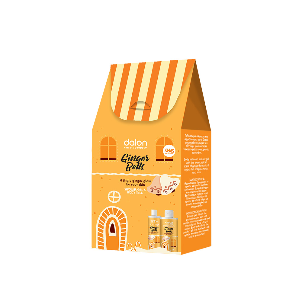 DALON XMAS PACK GINGER BELLS (BODY MILK 200ML+ SHOWER GEL 300ML)